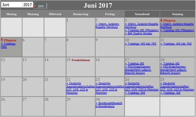 CRSV-Kalender