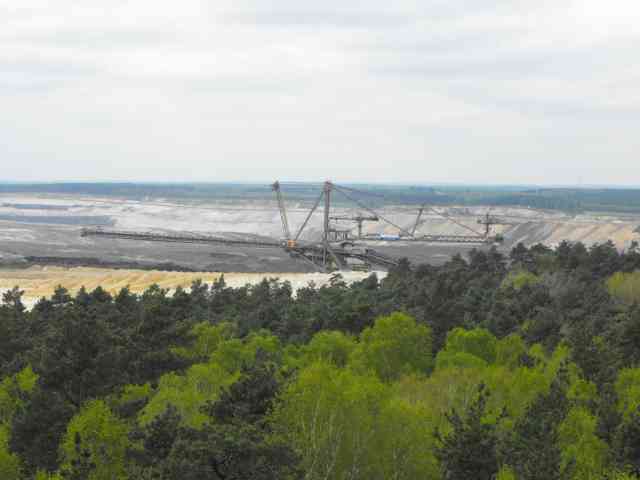 2013: Blick auf den Tagebau